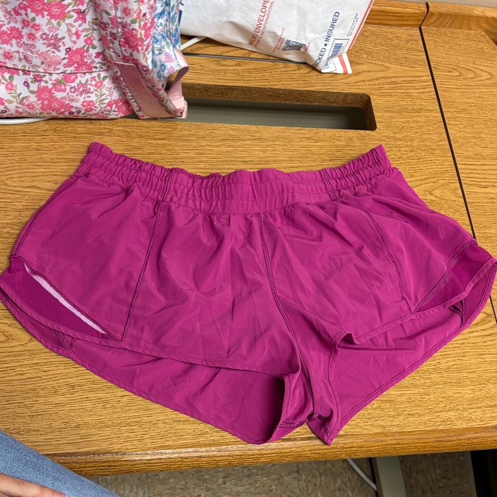 Women's Magenta lululemon hotty hot Shorts